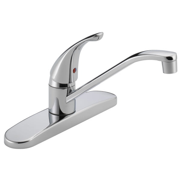 Peerless Kitchen Faucet 1.8 gpm 3-Faucet Hole Metal Chrome Deck Mounting 8 in Faucet Centers