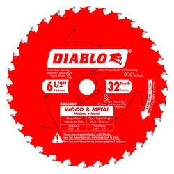 Diablo Circular Saw Blade 6 1/2 in Dia 32 Teeth TiCo Cutting Edge