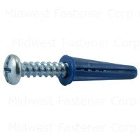 MIDWEST FASTENER Combo Pan Anchor Kit 7/8 in L