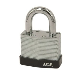 ACE 740DB TW Padlock Alike Key 1/4 in Dia Shackle Steel Shackle Steel Body Chrome/Zinc 1 5/16 in H Body