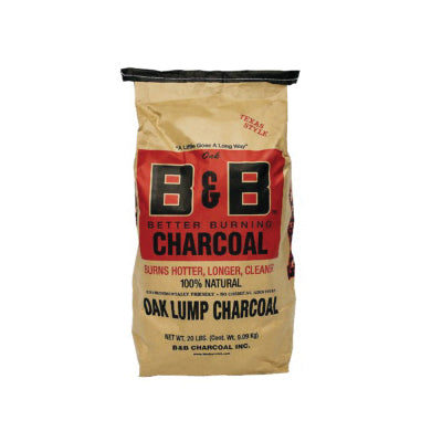 B & B CHARCOAL Oak Lump Charcoal 20 lb