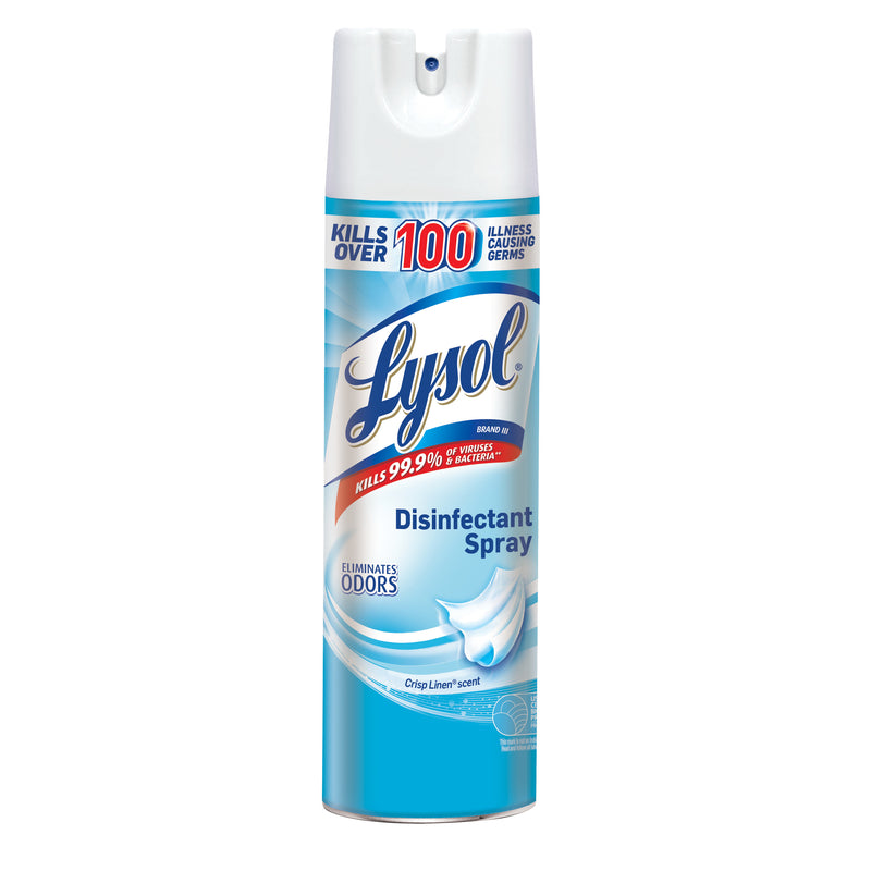 Lysol Disinfectant Spray 19 oz Liquid Crisp Linen Clear