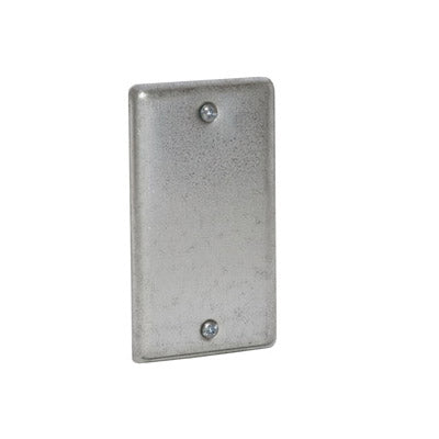 RACO Handy Box Cover 0.49 in L 2.313 in W 1-Gang Steel Gray Galvanized