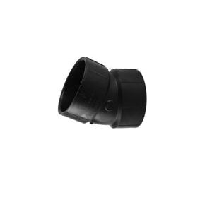 Charlotte Pipe Pipe Elbow 4 in Hub 4 in Hub 22.5 deg Black