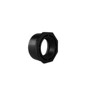 Charlotte Pipe Flush Bushing 4 x 3 in Spigot x Hub Black