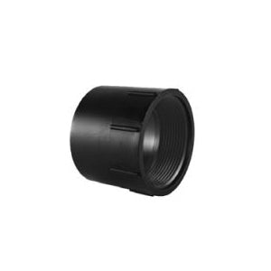 Charlotte Pipe Pipe Adapter 4 in Hub 4 in FPT Black