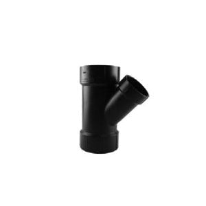 Charlotte Pipe Reducing Wye 3 in Hub 3 in Hub 1-1/2 in Hub Black