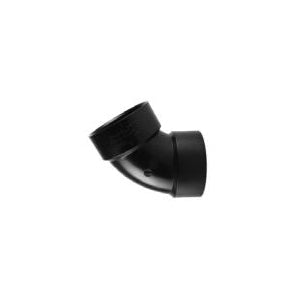 Charlotte Pipe Pipe Elbow 2 in Hub 2 in Hub 60 deg Black