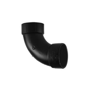 Charlotte Pipe Pipe Elbow 1-1/2 in Hub 1-1/2 in Hub 90 deg Black