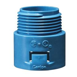 Carlon Adapter 1/2 in Male Threaded 1.4 in L Polycarbonate Blue