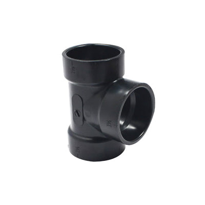 CANPLAS DWV Vent Tee 1-1/2 in Hub ABS Black