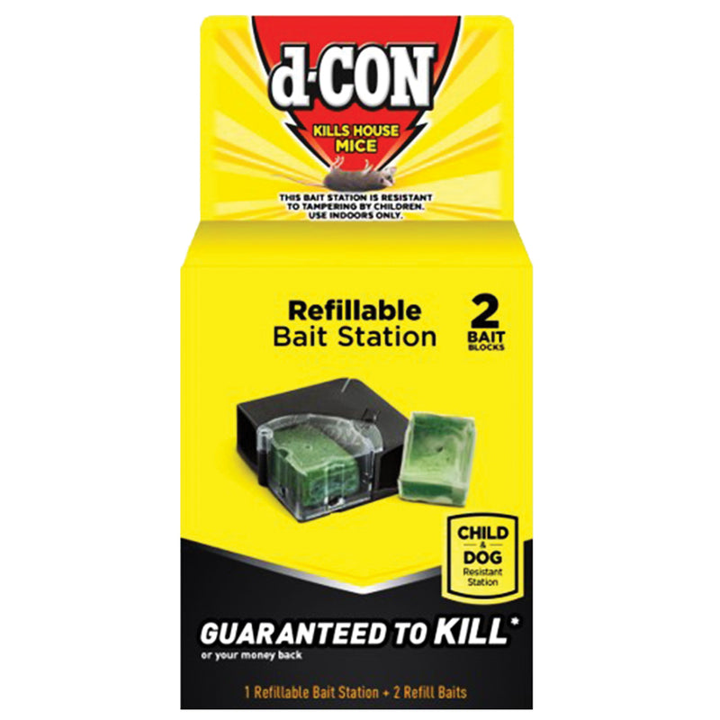 d-CON Mouse Bait Station With 2 Refills 2 -Opening