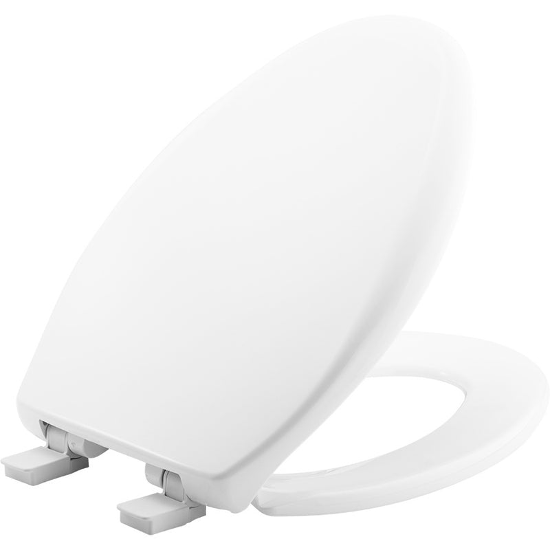 Mayfair Affinity Closed-Front Toilet Seat Elongated Plastic White Easy Clean Whisper Close Hinge