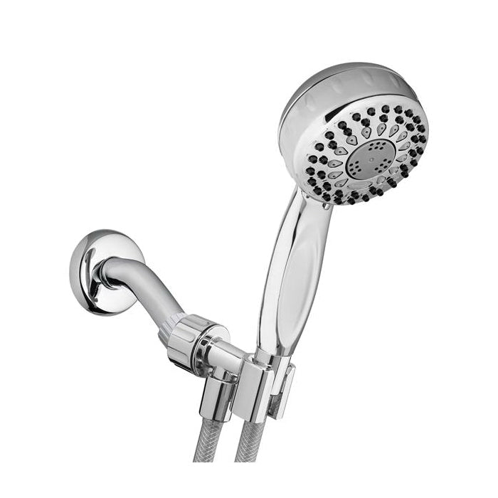 Waterpik PowerSpray+ Hand Held Shower Head 1/2 in NPT Connection 1.8 gpm 5-Spray Function Plastic