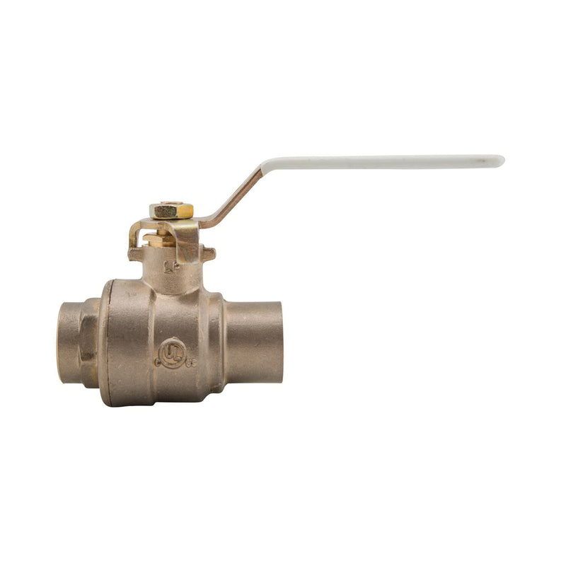 WATTS LFFBV-3C-M1 Ball Valve 3/4 in Connection Socket 600 psi Pressure Lever Actuator Brass Body