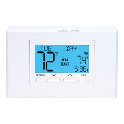 ACE Programmable Thermostat 24 V Touch Screen Display White