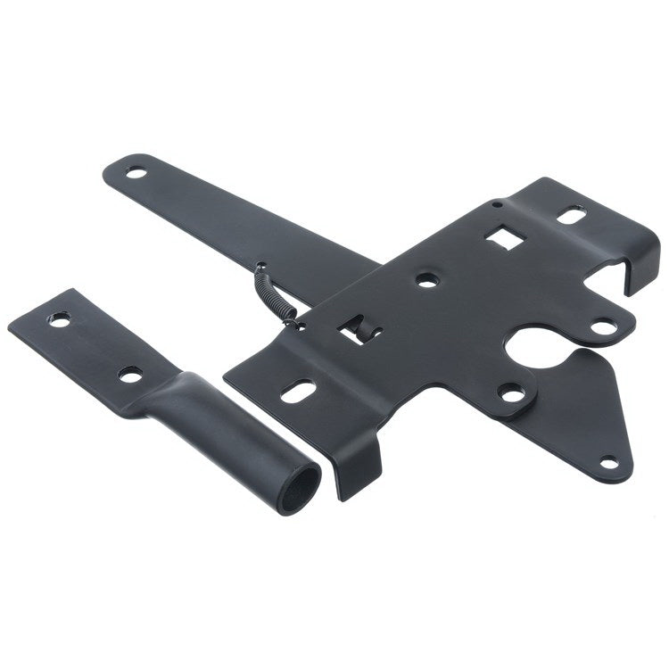 ACE Gate Latch 1.09 in L 4-3/4 in W 5-1/2 in L Bolt Zinc Black Gloss