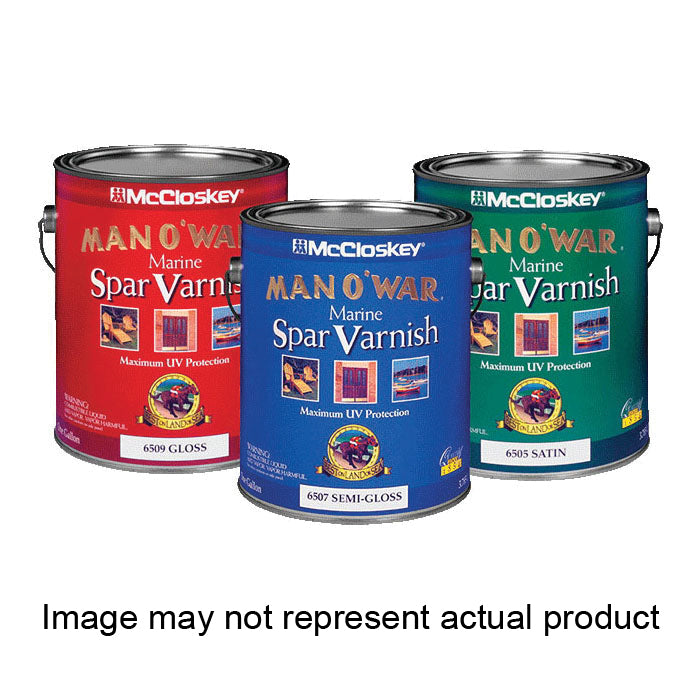 McCloskey Man O'War 80 6535 Series Marine Spar Varnish Satin 1 qt