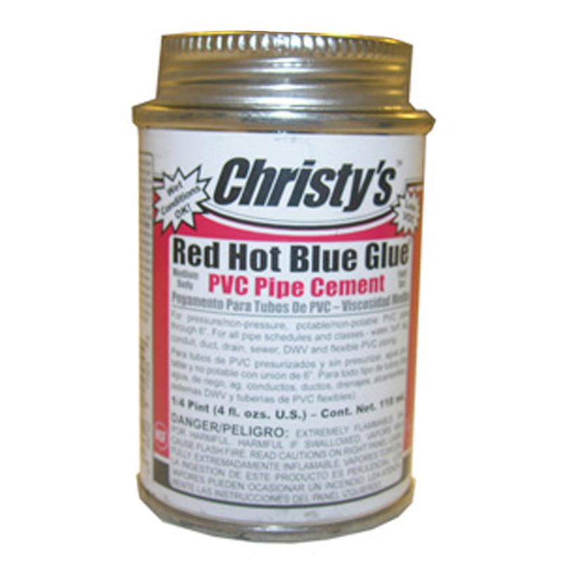 christy 1/4pt redhot blue glue