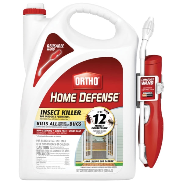 Ortho Home Defense Insect Killer with Comfort Wand Liquid Spray Application 1.1 gal Bottle