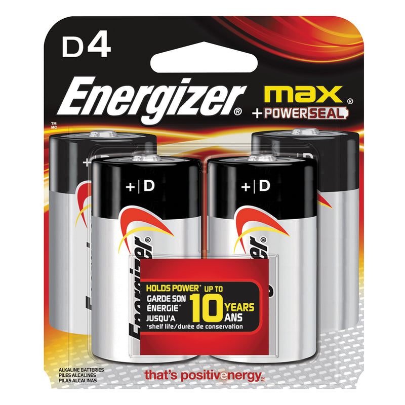 Energizer Alkaline Battery 1.5 V Battery 18 Ah D Battery Zinc Manganese Dioxide