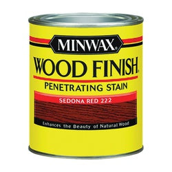 Minwax Wood Finish Wood Stain Satin Sedona Red Liquid 0.5 pt Can