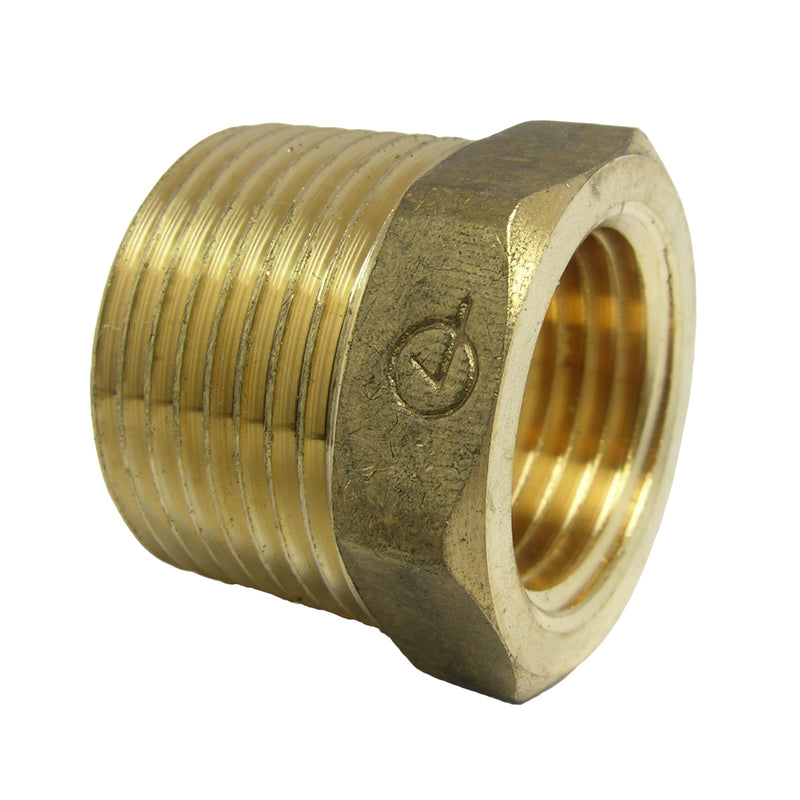 cd 3/4x1/2 brass hex bushing