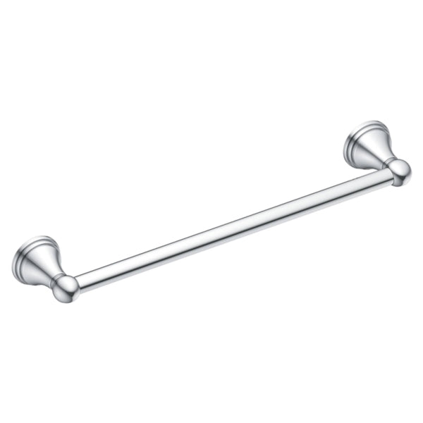 Moen Towel Bar 24 in L Rod Aluminum Chrome Surface Mounting