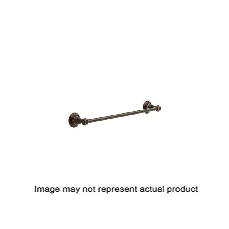 DELTA Porter Towel Bar 18 in L Rod Zinc Brushed Nickel Wall Mounting