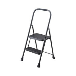 Simple Spaces Folding Type 3 Step Stool 38 1/2 in H 2 Step 225 lb 5 1/8 in D Step Steel Black