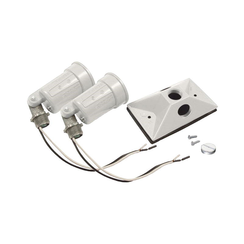 HUBBELL Lamp Holder 120 V 75 to 150 W White
