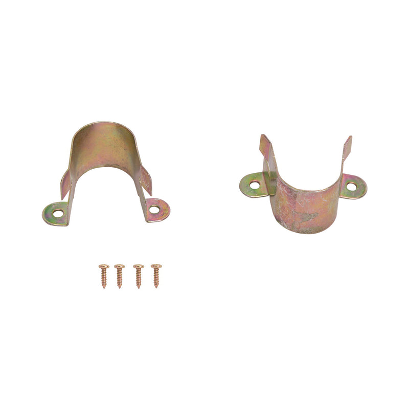 ProSource Closet Pole Bracket Steel Satin Brass Tone Satin Brass Tone