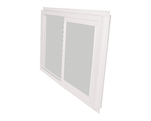 2010 horizontal sliding window 24x12 vinyl dual pane