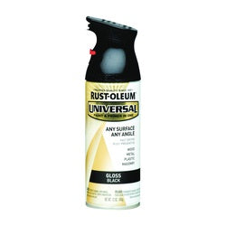 RUST OLEUM UNIVERSAL Gloss Spray Paint Gloss Black 12 oz Aerosol Can