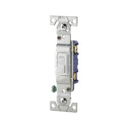 Leviton Toggle Switch 15 A 120 V Push In Side Terminal White