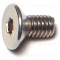 MIDWEST FASTENER Cap Screw M4-0.7 Thread 8 mm L Coarse Thread Flat Head Hex Socket Drive Stainless Steel