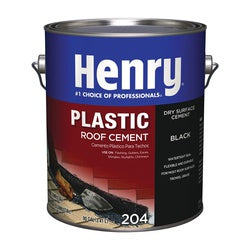 Henry Plastic Roof Cement Black Liquid 1 gal Can