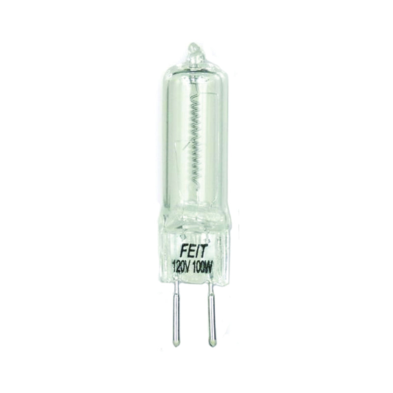 Feit Electric Halogen Lamp 100 W Candelabra GY6.35 Lamp Base JC T4 Lamp 3000 K Color Temp