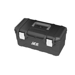 ACE Tool Box Plastic Black 20 in L x 9 1/4 in W x 10 1/2 in H Outside 1 Drawer 1 Compartment