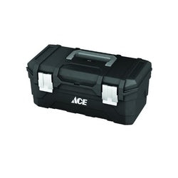 ACE Tool Box Plastic Black 16 in L x 9 1/4 in W x 10 1/2 in H Outside 1 Drawer 1 Compartment