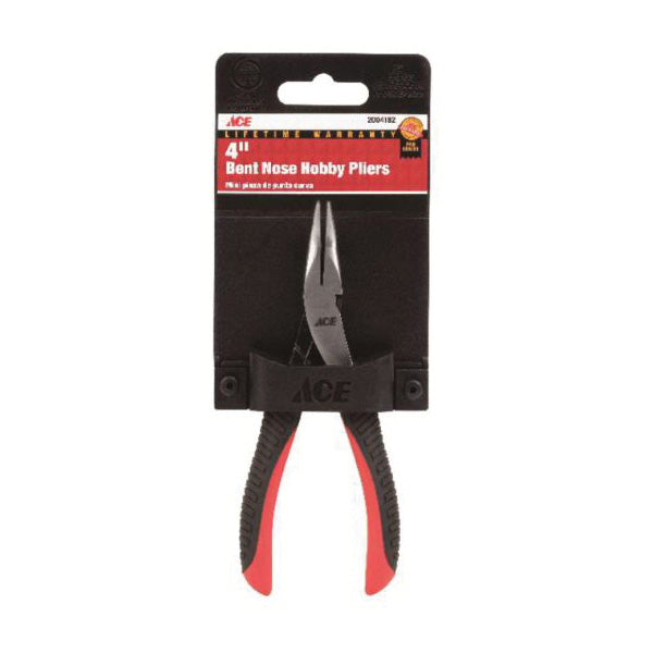 ACE Nose Plier 4 in OAL Red Handle Comfort-Grip Handle