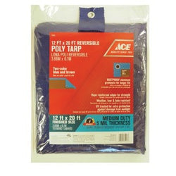 ACE 75913 ACE R Tarp 20 ft L 12 ft W 5 mil Thick Polyethylene Blue/Brown