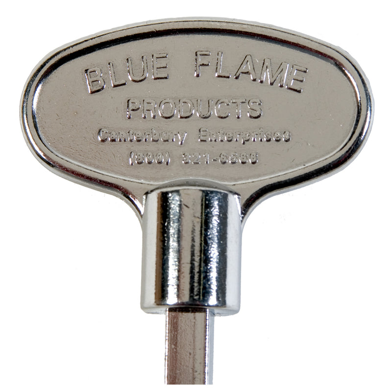 Blue Flame Universal Gas Valve Key 3 in OAL Zinc Polished Chrome