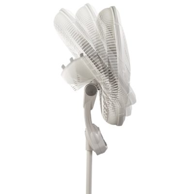 Pedestal Fan 120 V 18 in Diameter Blade Plastic Housing Material White