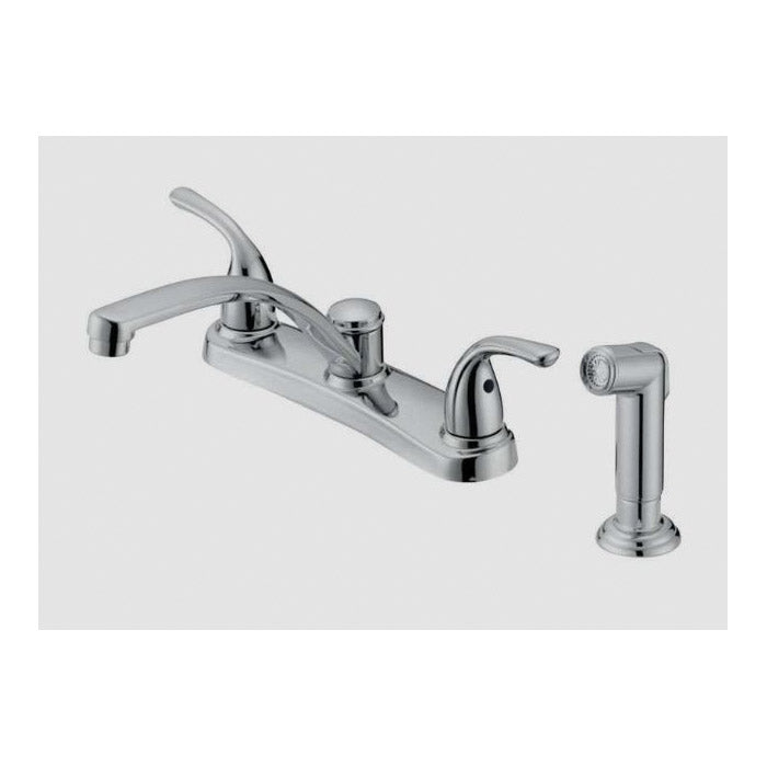 OakBrook Coastal Kitchen Faucet 1.8 gpm 2-Faucet Handle 4-Faucet Hole Polished Chrome