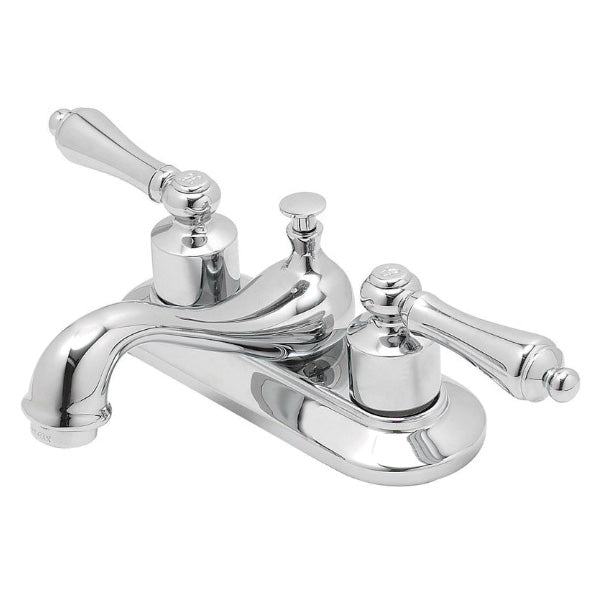 OakBrook Essentials Lavatory Pop-Up Faucet 1.2 gpm 2-Faucet Handle 3-Faucet Hole Chrome