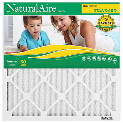 NaturalAire Air Filter 10 in L 30 in W 8 MERV Wire Backed Filter Media White