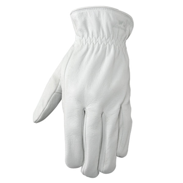 Wells Lamont Slip-On Work Gloves Men's XL 10 to 10-1/2 in L Keystone Thumb Goat Skin Leather White