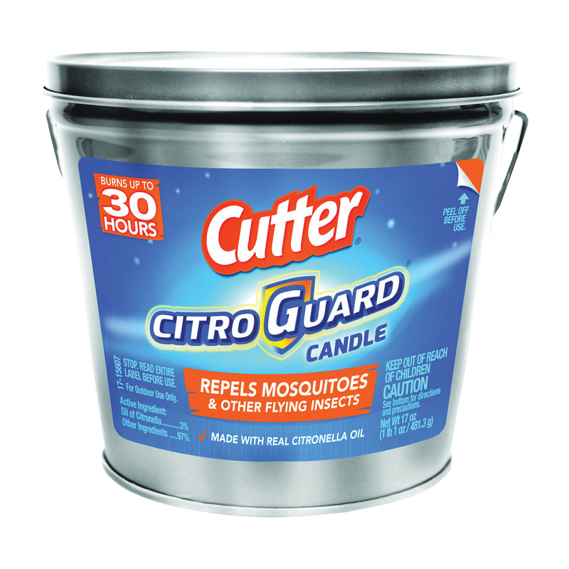 Cutter CITRO GUARD Insect Repellent Candle Citronella 17 oz Bucket