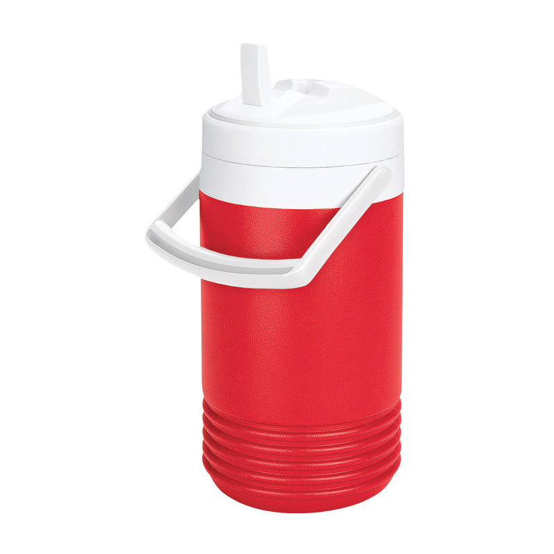 IGLOO Legend Beverage Cooler 1 gal Cooler Flip Spigot Plastic Red/White